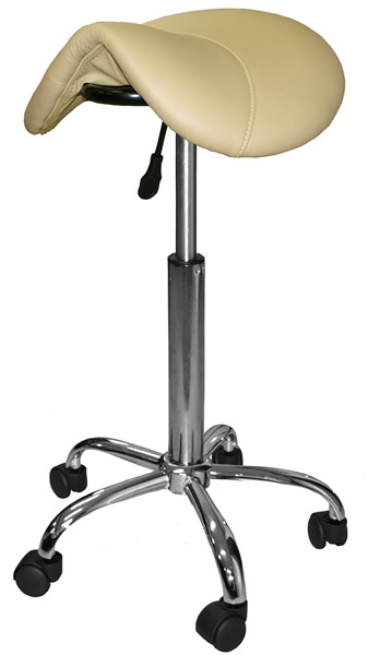 beige zadelkruk