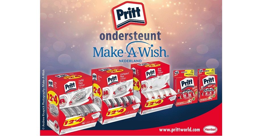 Pritt ondersteunt Make-a-Wish