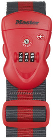 Sangle De Bagage Master Lock 4682DBLR Acceptée TSA – Jeu De 2 Sangles Noires Et Bleues, Neuves