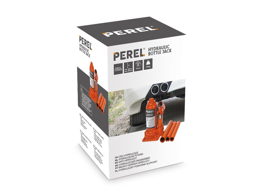 Perel Hydraulische Krik Op Wielen - Met Opbergkist - 2 T