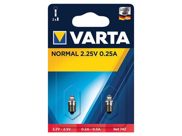 Lot De 2 Ampoules Varta 3,5V 0,2A Pour Lampe Torche / éclairage
