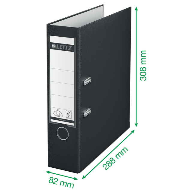 Leitz Ordner 1106 Active WOW DIN A4 Rückenbreite: 82 mm Grün (metallic) 2 Bügel 1106-00-64