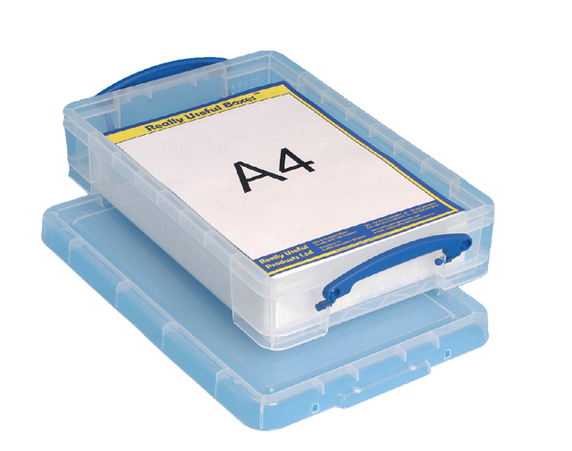 Really Useful Boxes Opbergdoos 4 Liter Transparant A4 Papier